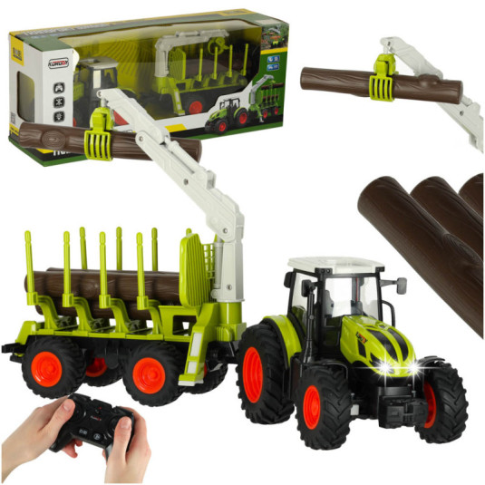 RC dálkově ovládaný zemědělský traktor se zdvihem 2.4G 3.7V 500mAh