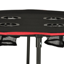 Cestovní skládací stolek s kryte,  černý