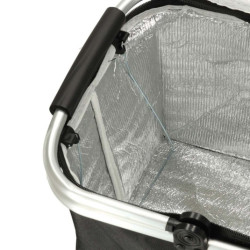 Tepelný skládací piknikový koš černý