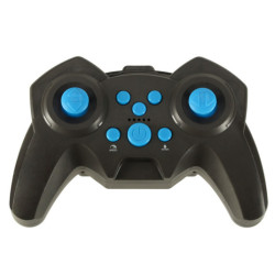 RC obojživelné vodotěsné auto ovládané gesty rukou + 2 dálkové ovladače modré barvy