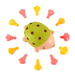 Smyslově vzdělávací montessori zelený ježek