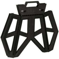 Skládací stolička Turistická židle černá Přenosná kempingová židle 39,5 cm- černá