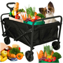 Plážový nákupní vozík skládací turistický vozík otočný 360 teleskopická rukojeť