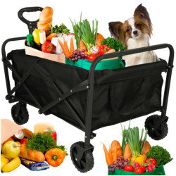 Plážový nákupní vozík skládací turistický vozík otočný 360 teleskopická rukojeť