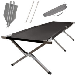Skládací cestovní postel canada black 150kg