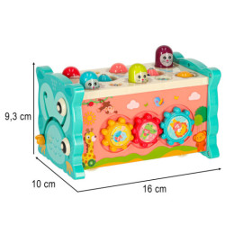 Senzorická hračka pro miminka 8v1 Bibi-inn, modrá