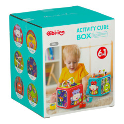 Vzdělávací kostka interaktivní piano 6v1 Bibi-inn, modrá