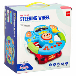 Interaktivní dětský volant s projektorem – červený