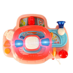 Dětský interaktivní volant, růžově