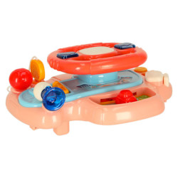 Dětský interaktivní volant, růžově