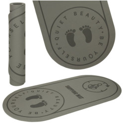 Zvukově izolační protiskluzová podložka na cvičení jógy 127x63x0,6 cm, černá