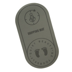 Zvukově izolační protiskluzová podložka na cvičení jógy 127x63x0,6 cm, černá