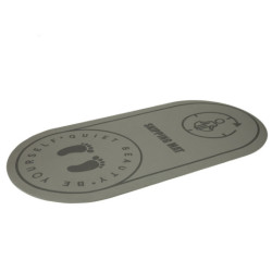 Zvukově izolační protiskluzová podložka na cvičení jógy 127x63x0,6 cm, černá