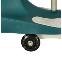 Gravitační horská dráha svítící LED kola, zelenožlutá