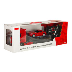 RC auto 1:26 Mercedes-Benz Actros, červený