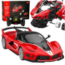 Stavebnice RC auta 1:18 Ferrari, červená