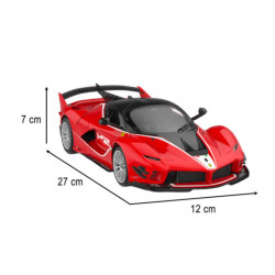 Stavebnice RC auta 1:18 Ferrari, červená