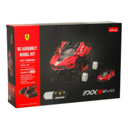 Stavebnice RC auta 1:18 Ferrari, červená