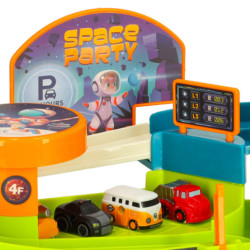 Parkovací garáž s tříúrovňovým výtahem 2v1