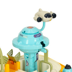 Parkovací garáž s tříúrovňovým výtahem 2v1