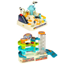 Parkovací garáž s tříúrovňovým výtahem 2v1