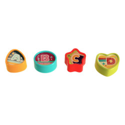 Smyslová hračka vzdělávací kostka 6v1