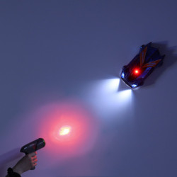 RC laserem řízené nástěnné modré laserové auto