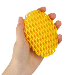 Smyslová antistresová natahovací hračka Fidge Worm, žlutá