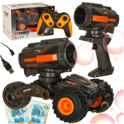 RC auto s mýdlovou bublinou