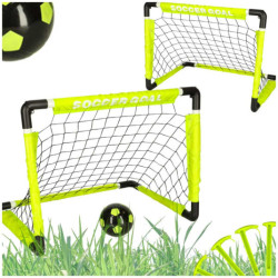 Malá sada fotbalových branek s míčem s pumpičkou