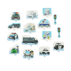 Policejní autodráha puzzle 47 el.