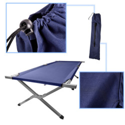 Skládací polní lůžko turistická kanoe- modrá