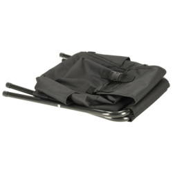 Rybářské cestovní křeslo bez opěradla, černé