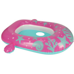 BESTWAY 34091 Nafukovací ponton se stříškou růžový