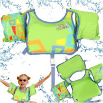 AQUASTAR Zelená plavecká vesta s rukávy