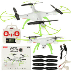 Syma X5HW 2,4GHz RC dron Wi-Fi kamera, bílá
