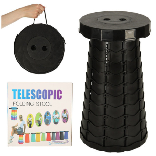 Skládací židle, černá