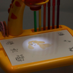 Projektor Kreslící stůl žirafa, žlutý