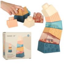 Montessori vzdělávací pyramidová senzorická věž s míčky