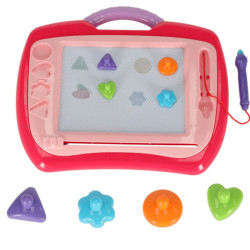 Magnetická tabule na kreslení plnicí pero razítka , růžová