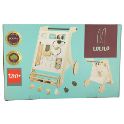 Vzdělávací dřevěný kočárek s třídičem