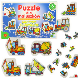 ALEXANDER Puzzle pro nejmenší - stavební stroje 2+