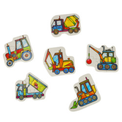 ALEXANDER Puzzle pro nejmenší - stavební stroje 2+