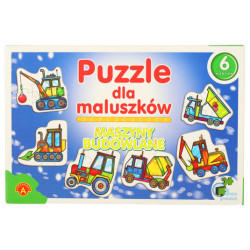 ALEXANDER Puzzle pro nejmenší - stavební stroje 2+
