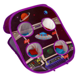 Hra na suchý zip s házením na terč oboustranné šipky sáčky 21el.