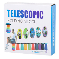 Skládací židle pro domácí zahradu kempování, červená