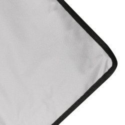 Lehátko na pláž s opěradlem skládací 150x47x48cm šedé