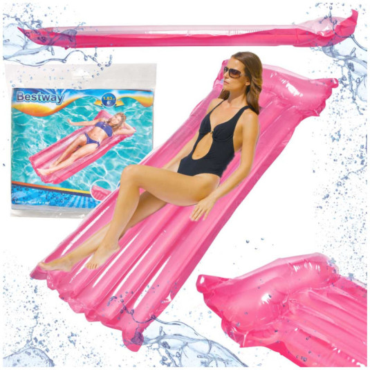 BESTWAY 44013 Nafukovací plavecká matrace růžová
