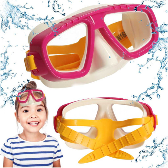 BESTWAY 22011 Potápěčská maska - plavecké brýle růžové