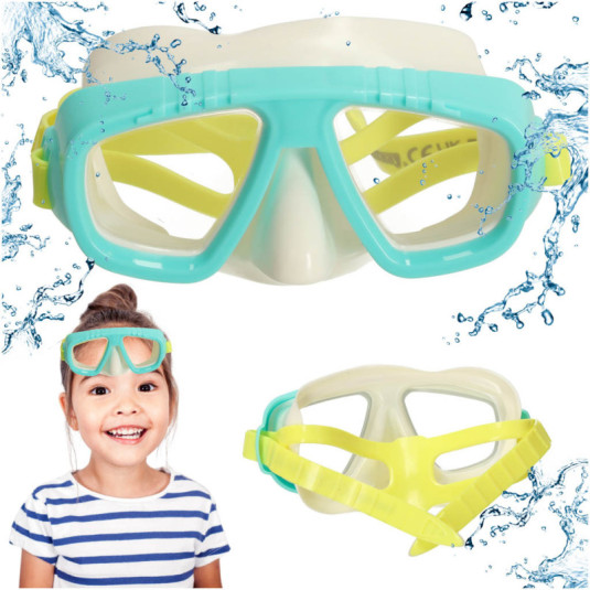 BESTWAY 22011 Potápěčská maska plavecké brýle zelená